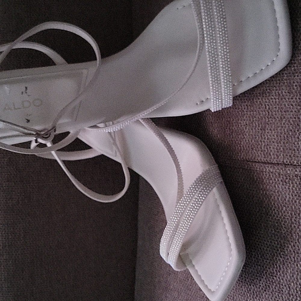 Aldo Cream Strappy Heels